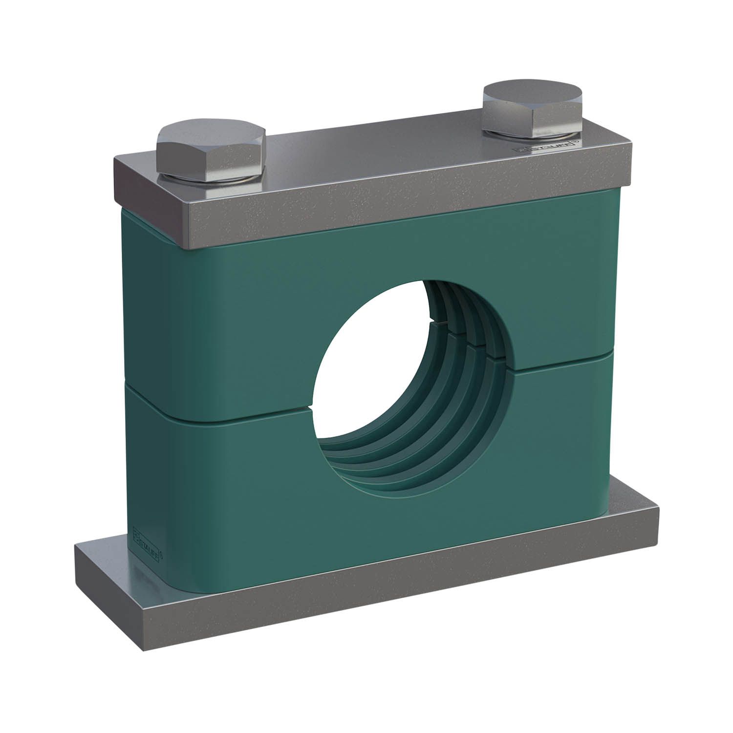 Hydraulic Pipe Clamp Set - Polypropylene - Color: Green