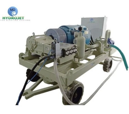Hydro Jetting Machine 15000 Psi For Heat Exchanger Tube Cleaning