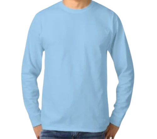 Men Full Sleeves Plain T Shirt