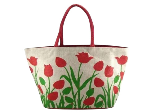 Printed Jute Shoulder Bag