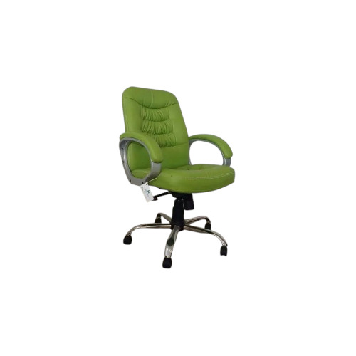 Green Leather Office Chair By Sunny Steel