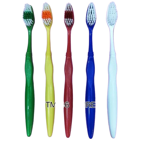 Multicolor Plastic Toothbrush - Bristle Color: White
