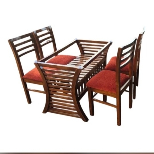 Oak Wood Dining Table Set