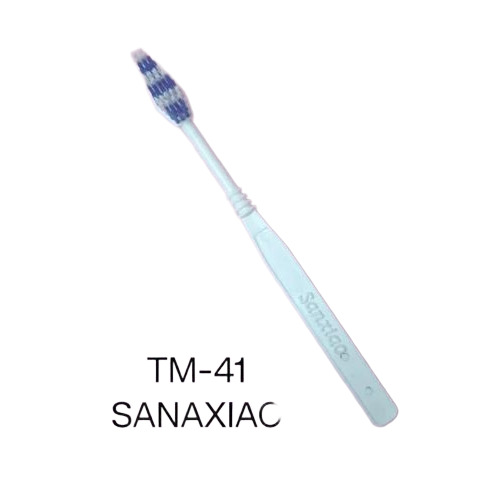 Plastic Adult Toothbrush - Bristle Color: White And Blue