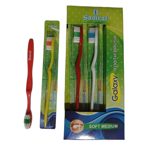 Soft Grip Plastic Toothbrush - Bristle Color: White