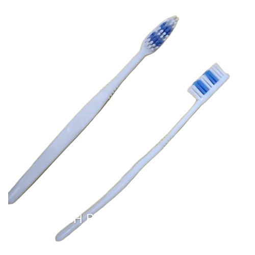 Soft Plastic Toothbrush - Bristle Color: White And Blue