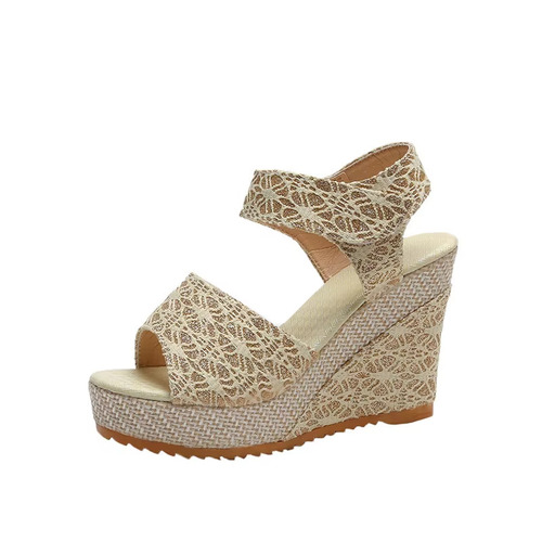 Imported Quality Womens Wedge Sandals - Color: Brown