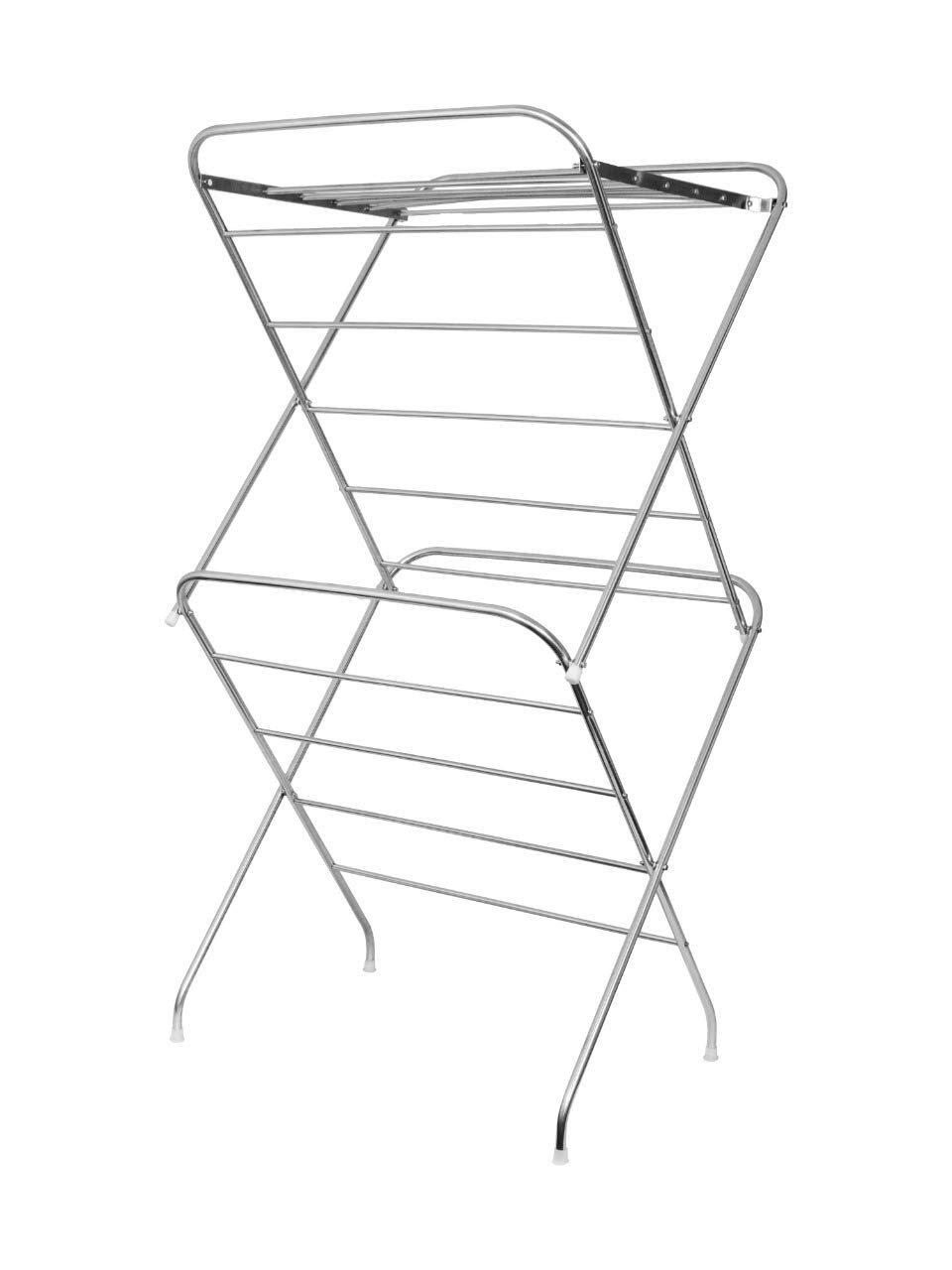 Stainless Steel Cloth Drying Stand - Color: Grey