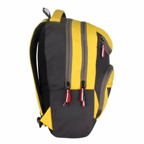 Yellow Nylon Backpack