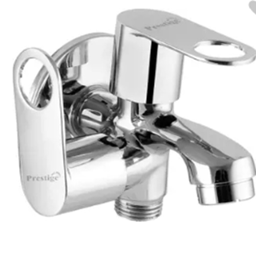 Prestige Prime 2 in 1 Bib Cock Dual Outlet Chrome Basin Bib Cock Tap