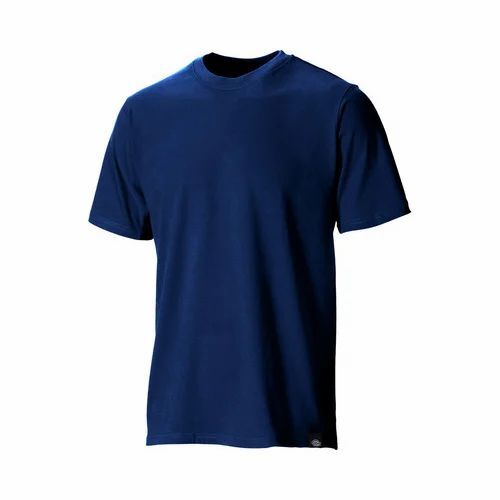 Round Neck Navy Blue T Shirt