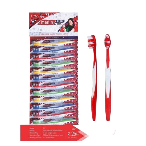 Ruby Plastic Toothbrush