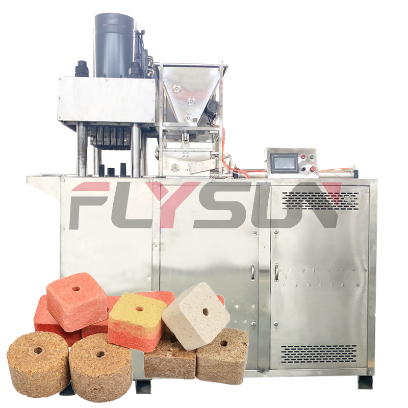 Square Fish Bait Forming Machine Fish Bait Briquetting Machine Feed Forming Equipment - Color: Grey