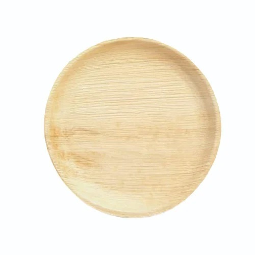 12 Inch Wooden Bagasse Disposable Plate