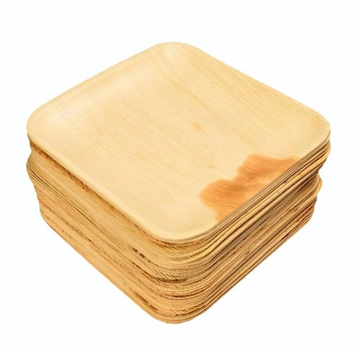 7 Inch Areca Leaf Square Disposable Plates