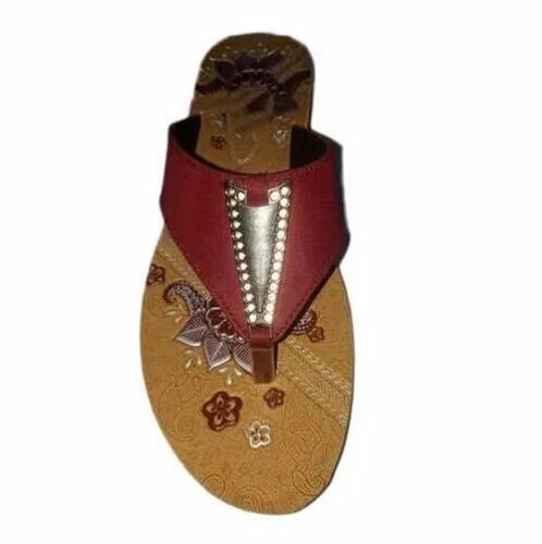 Ladies Designer Pu Slippers