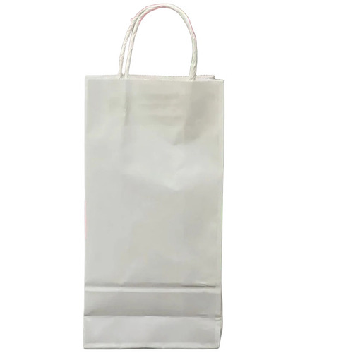 Plain White Kraft Paper Shopping Bag