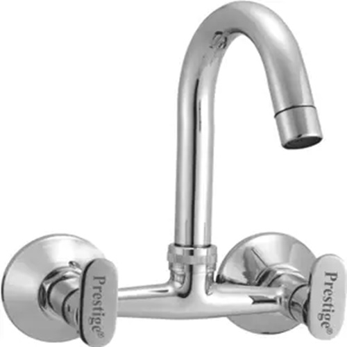 Prestige Brass Snow Sink Mixer Chrome Silver Plated Tap Pillar Tap Mixer Faucet