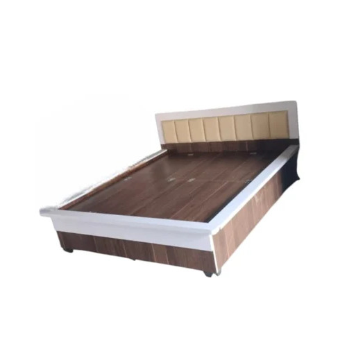 Tan Sheesham Wood Double Bed