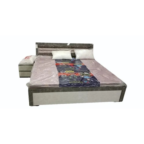 White Sheesham Wood Double Bed