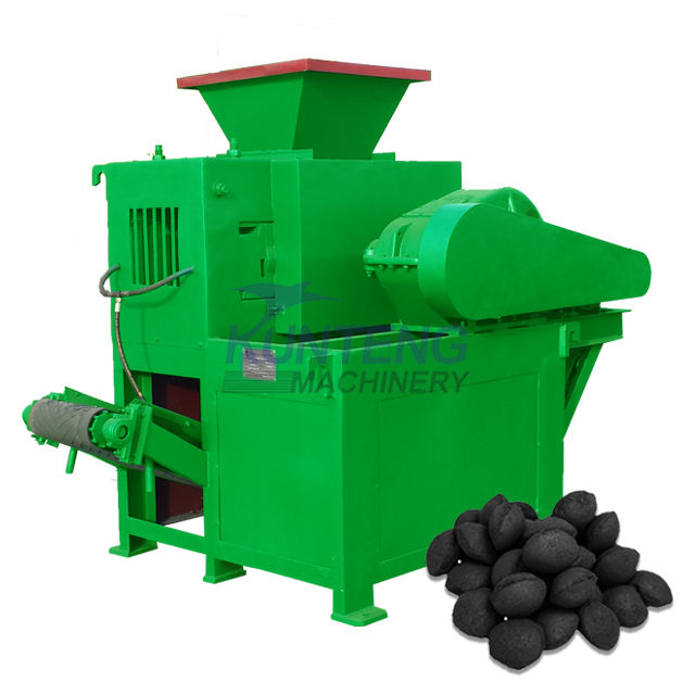 Big Capacity High Pressure Ball Press Machine Pillow Shape Charcoal Briquettes Making Machine Easy Burning Charcoal Making Line - Briquette Size: Customized