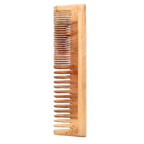 Brown Neem Wood Comb - Age Group: Adult