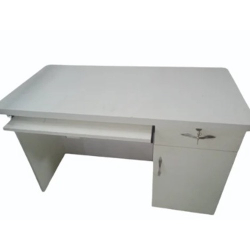 White Plywood Computer Table