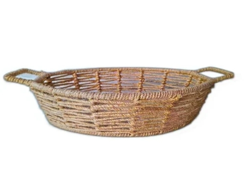 11 Inch Brown Jute Basket