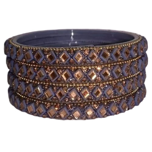 Ladies Blue Glass Bangles