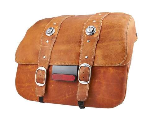 Leather Saddle - Color: Red