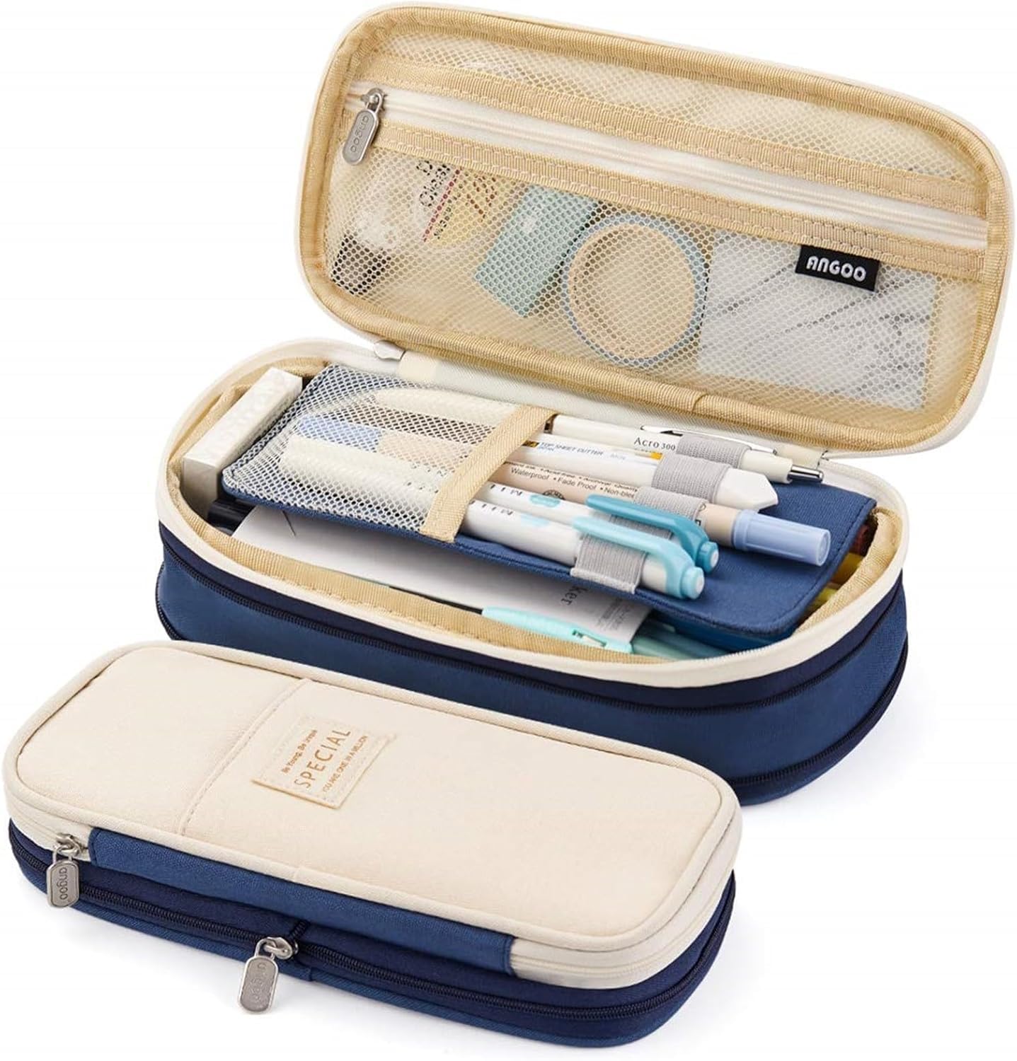 Canvas Big Capacity Pencil Pen Case