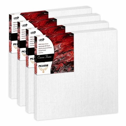 Canvas Board For Painting - Color: White