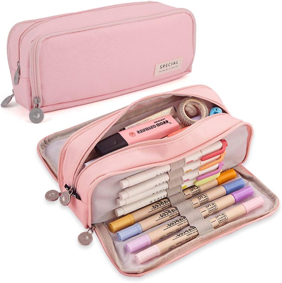 Canvas Large Capacity Pencil Box - Feature: Good Quality
