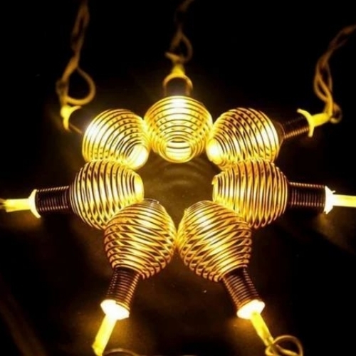 Fancy Led Serial Light - Plastic Circular Warm Color Temperature Battery-Operated | Energy Efficient Long Lifespan Instant Start Eco Friendly