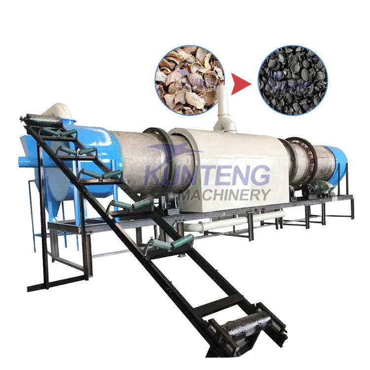 New Customizable Models Continuous Biomass Charcoal Making Machine Palm Shell Coconut Shell Carbonization Furnace Stoves