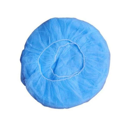 Blue Non Woven Disposable Bouffant Cap - Application: Hospital
