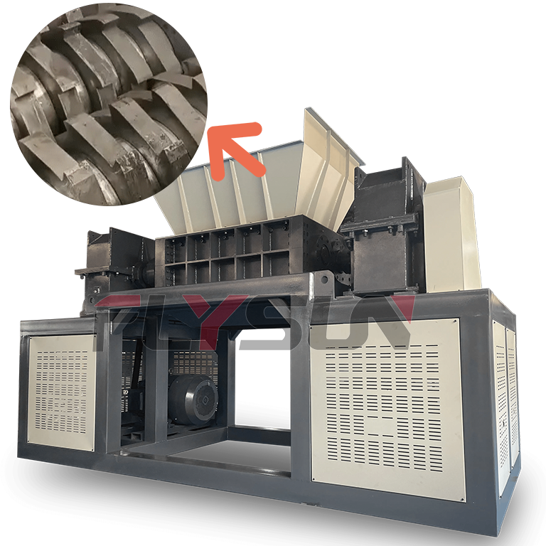 Dual Shaft Shredder Metal Large Scale Solid Waste Shredding Equipment