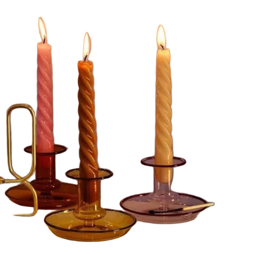 Glass Candle Holders