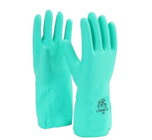 Green Nitrile Hand Gloves