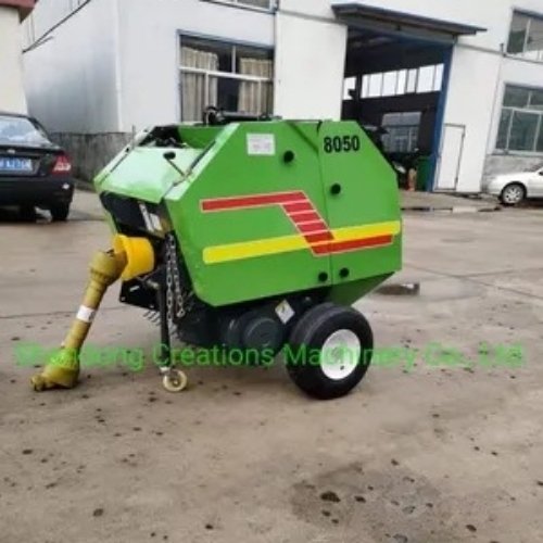 Mini Round Hay Baler - Color: Green