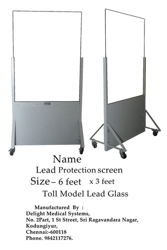 Fire Resistant X Lead Protection Screen - Color: Black
