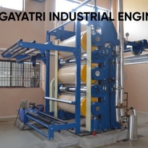 Hydraulic shiner calander machine