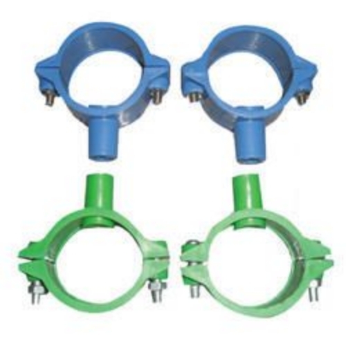 Plastic Pipe Clamps - Color: Green