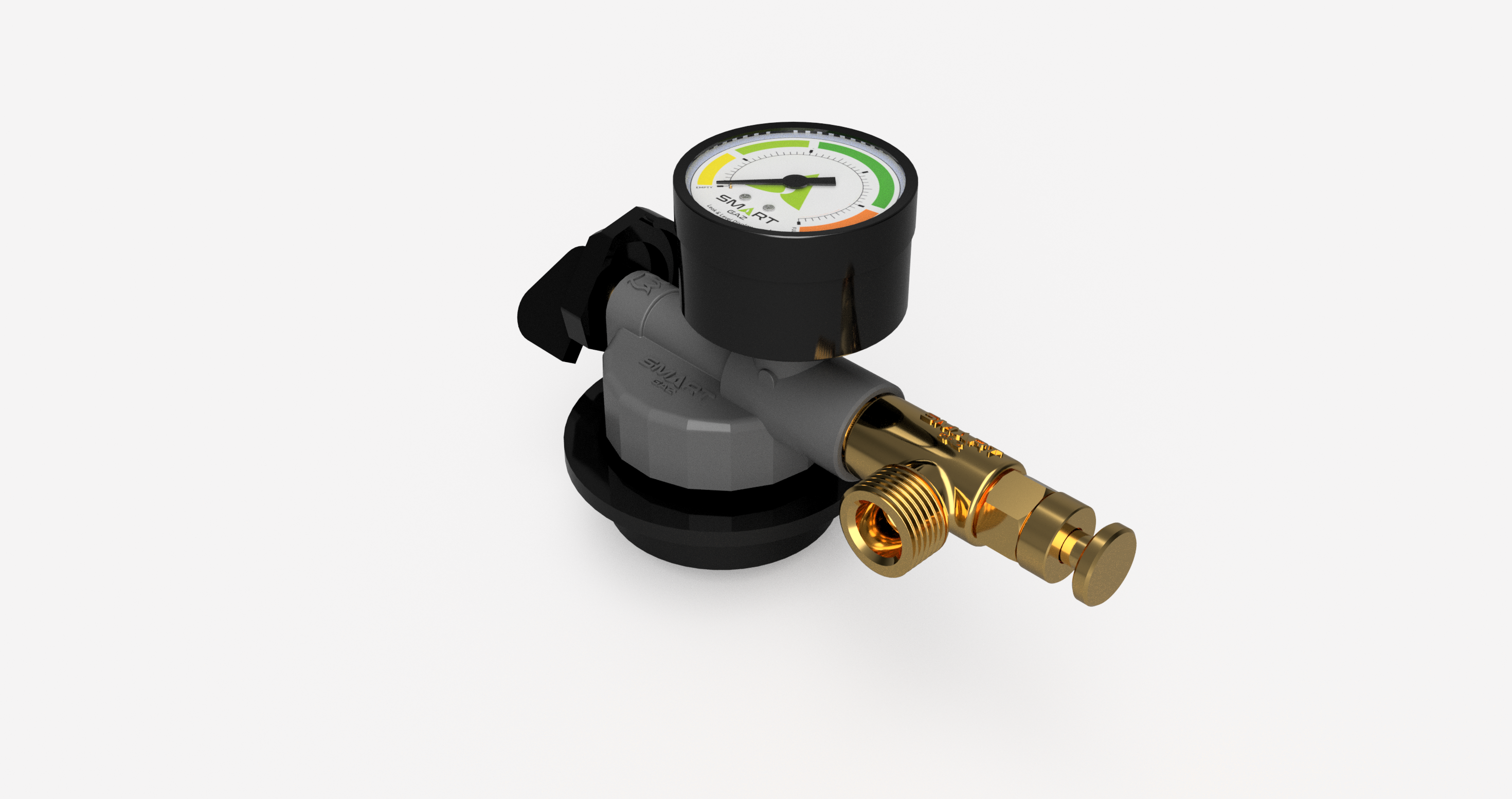 Smartgaz High Pressure LPG Adaptor with Leak and Level Display and Excess Flow Valve (B-safe)