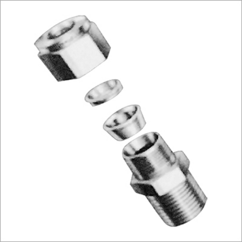 Tube Male Conector - Stainless Steel, 1/2 Inch To 1 Inch Sizes | High Pressure Bearing Efficiency, Corrosion Resistant, Galvanized Finish