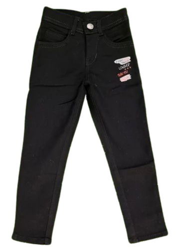 Boys Charcol Black Straight Fit Cotton Jeans - Age Group: >16 Years