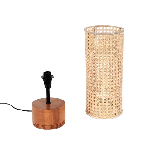 Decorative Wooden Table Lamp With Shade