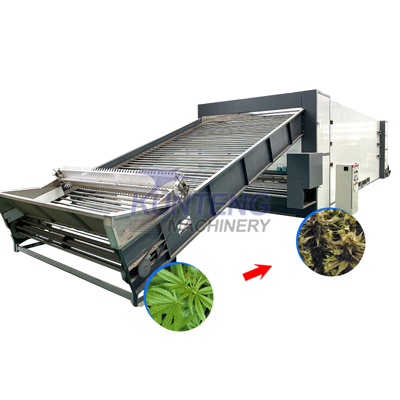 Hot Sale Forage Grass Mesh Belt Drying Machine Herb Continuous Dryer Equipment - Color: Customized