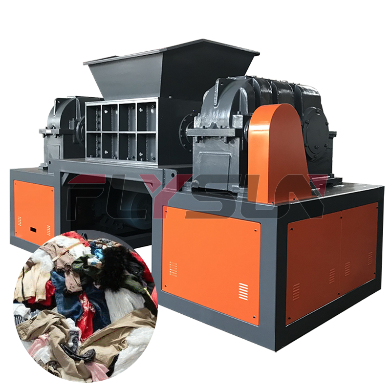 Industry Waste Recycling Plant Old Cloth Plastic Scrap Metal Shredder Machine Organic Waste Shredder