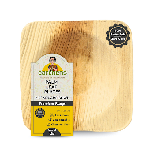 Palm Leaf Tableware - Square Bowl Family